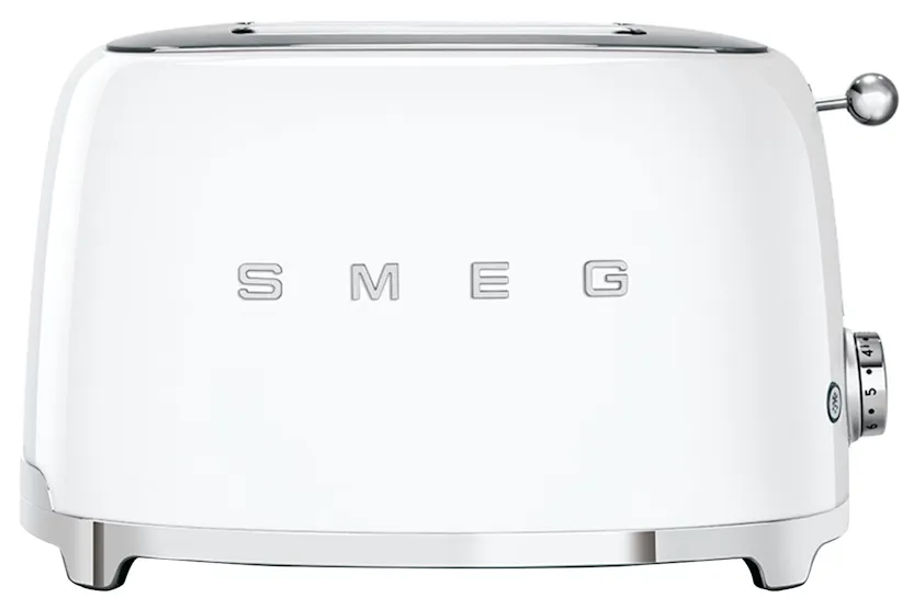 Smeg 50's Retro Style Aesthetic 2 Slice Toaster | TSF01WHUK | White Smeg 50's Retro Style Aesthetic 2 Slice Toaster | TSF01WHUK | White