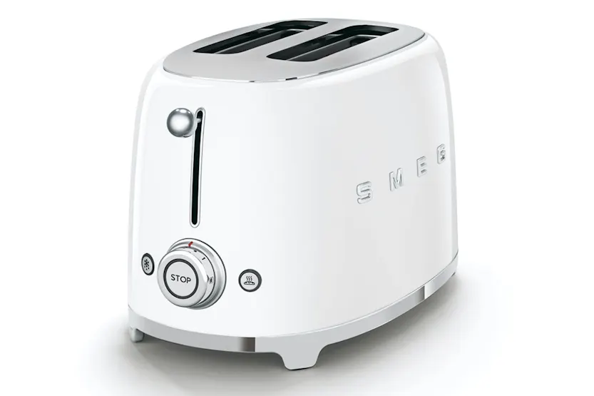 Smeg 50's Retro Style Aesthetic 2 Slice Toaster | TSF01WHUK | White Smeg 50's Retro Style Aesthetic 2 Slice Toaster | TSF01WHUK | White