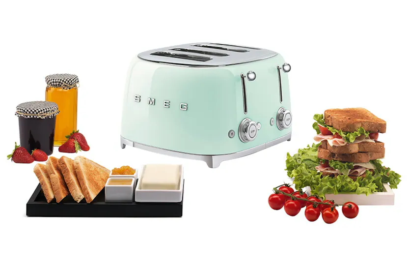 Smeg 50's Retro Style 4 Slice Toaster | TSF03PGUK | Pastel Green Smeg 50's Retro Style 4 Slice Toaster | TSF03PGUK | Pastel Green