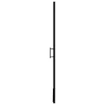 vidaXL 145672 Shower Door Tempered Glass 91x195cm Black vidaXL 145672 Shower Door Tempered Glass 91x195cm Black