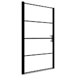 vidaXL 146661 Shower Door Frost Tempered Glass 81x195cm Black vidaXL 146661 Shower Door Frost Tempered Glass 81x195cm Black