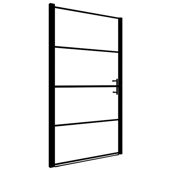 vidaXL 146661 Shower Door Frost Tempered Glass 81x195cm Black vidaXL 146661 Shower Door Frost Tempered Glass 81x195cm Black