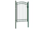 vidaXL 146365 Fence Gate With Arched Top Steel 100x150cm Green vidaXL 146365 Fence Gate With Arched Top Steel 100x150cm Green