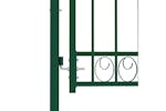 vidaXL 146365 Fence Gate With Arched Top Steel 100x150cm Green vidaXL 146365 Fence Gate With Arched Top Steel 100x150cm Green