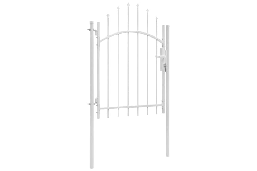 vidaXL 143065 Garden Gate Steel 1x2 M White vidaXL 143065 Garden Gate Steel 1x2 M White