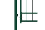 vidaXL 146386 Fence Gate With Spikes Steel 100x175cm Green vidaXL 146386 Fence Gate With Spikes Steel 100x175cm Green