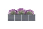 vidaXL 47048 Raised Garden Bed 320x40x77cm Galvanised Steel Grey vidaXL 47048 Raised Garden Bed 320x40x77cm Galvanised Steel Grey