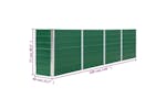 vidaXL 47049 Raised Garden Bed 320x40x77cm Galvanised Steel Green vidaXL 47049 Raised Garden Bed 320x40x77cm Galvanised Steel Green