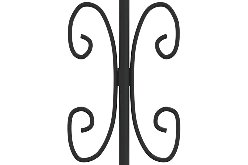 vidaXL 151097 Fence Gate With Spear Top Black 305x198cm Powder-coated Steel vidaXL 151097 Fence Gate With Spear Top Black 305x198cm Powder-coated Steel