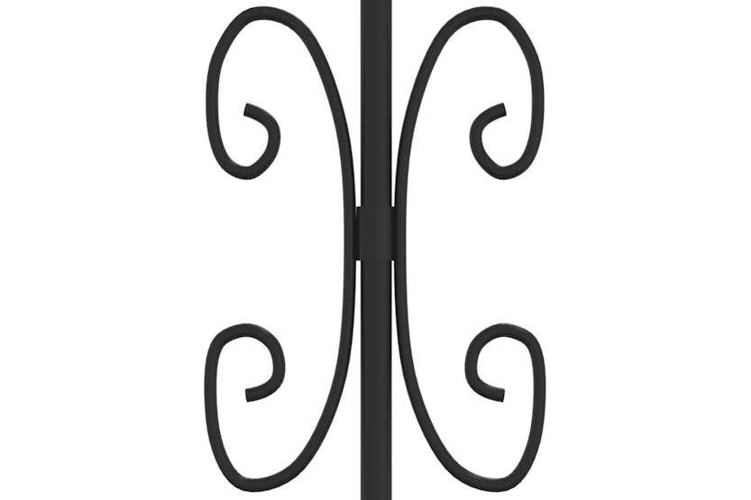 vidaXL 151095 Fence Gate With Spear Top Black 305x151cm Powder-coated Steel vidaXL 151095 Fence Gate With Spear Top Black 305x151cm Powder-coated Steel