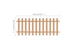 vidaXL 42823 Picket Fence Wpc 200x80cm vidaXL 42823 Picket Fence Wpc 200x80cm