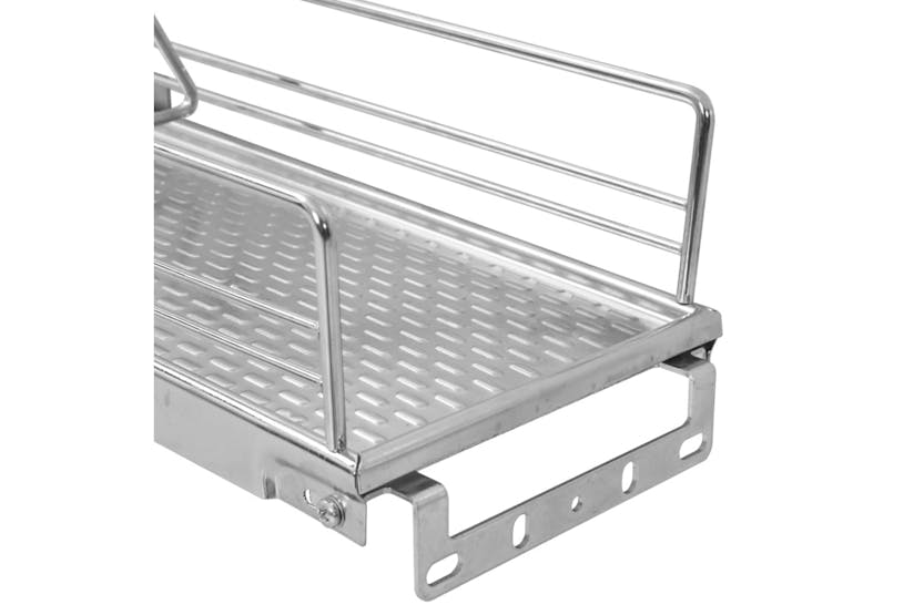 vidaXL 50971 2-tier Pull-out Kitchen Wire Basket Silver 47x15x54.5cm vidaXL 50971 2-tier Pull-out Kitchen Wire Basket Silver 47x15x54.5cm