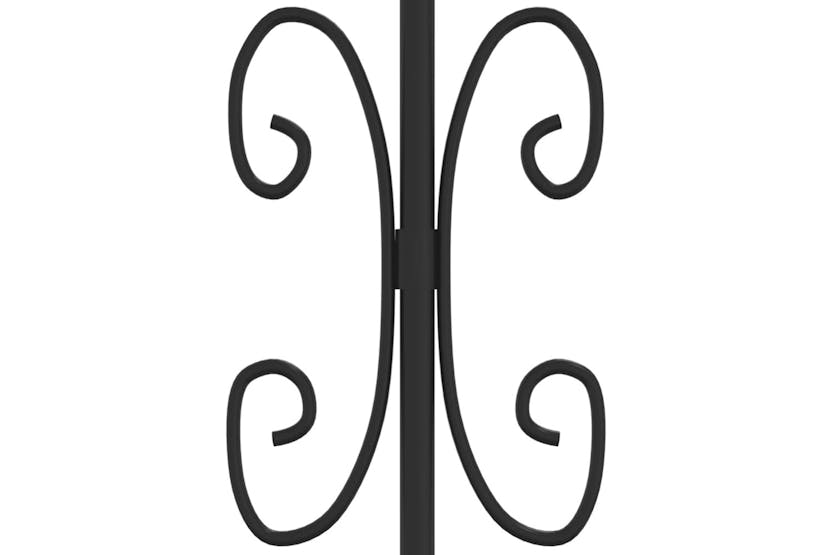 vidaXL 151100 Fence Gate With Spear Top Black 406x151cm Powder-coated Steel vidaXL 151100 Fence Gate With Spear Top Black 406x151cm Powder-coated Steel