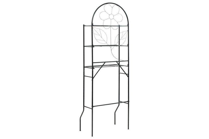 vidaXL 246722 Toilet Rack Black 60x33x174cm vidaXL 246722 Toilet Rack Black 60x33x174cm