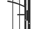vidaXL 146369 Fence Gate With Arched Top Steel 100x125cm Black vidaXL 146369 Fence Gate With Arched Top Steel 100x125cm Black