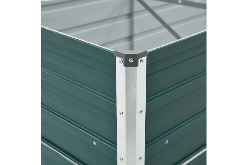 vidaXL 47057 Garden Raised Bed Galvanised Steel 400x80x45cm Green vidaXL 47057 Garden Raised Bed Galvanised Steel 400x80x45cm Green