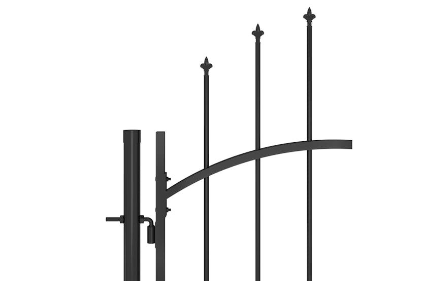vidaXL 146321 Garden Gate Steel 1x2.5 M Black vidaXL 146321 Garden Gate Steel 1x2.5 M Black