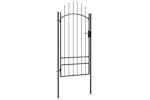vidaXL 146321 Garden Gate Steel 1x2.5 M Black vidaXL 146321 Garden Gate Steel 1x2.5 M Black