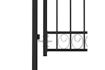 vidaXL 146369 Fence Gate With Arched Top Steel 100x125cm Black vidaXL 146369 Fence Gate With Arched Top Steel 100x125cm Black