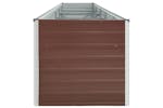 vidaXL 47058 Garden Raised Bed Galvanised Steel 400x80x45cm Brown vidaXL 47058 Garden Raised Bed Galvanised Steel 400x80x45cm Brown
