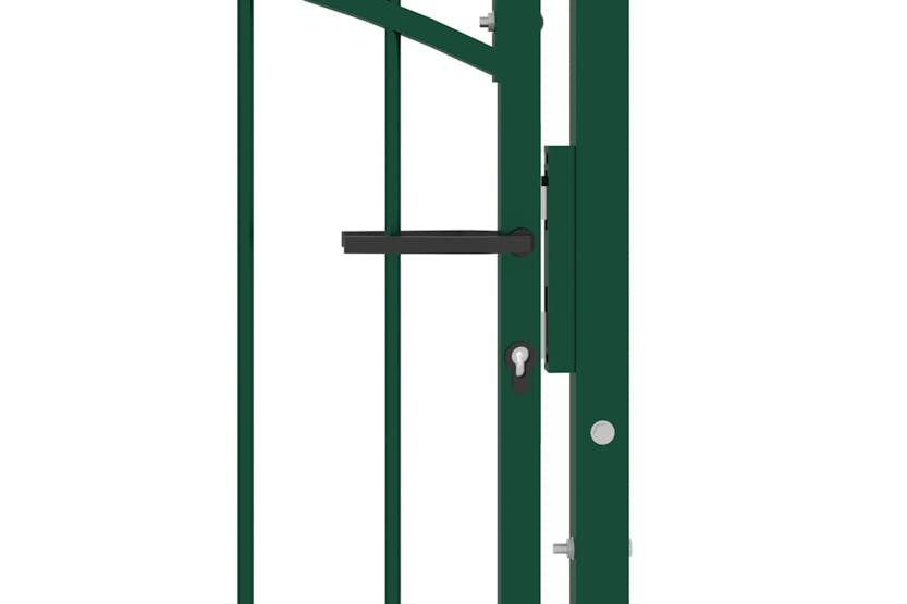 vidaXL 146365 Fence Gate With Arched Top Steel 100x150cm Green vidaXL 146365 Fence Gate With Arched Top Steel 100x150cm Green