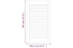 vidaXL 151162 Louvred Doors 4 Pcs Solid Pine Wood White 69x39.4cm vidaXL 151162 Louvred Doors 4 Pcs Solid Pine Wood White 69x39.4cm