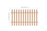 vidaXL 42825 Picket Fence Wpc 200x120cm vidaXL 42825 Picket Fence Wpc 200x120cm