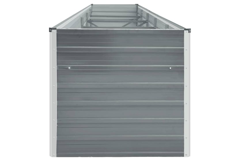 vidaXL 47056 Garden Raised Bed Galvanised Steel 400x80x45cm Grey vidaXL 47056 Garden Raised Bed Galvanised Steel 400x80x45cm Grey