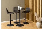 Malta Round Bar Table | Ceramic | Black Malta Round Bar Table | Ceramic | Black