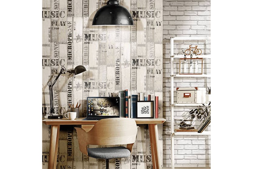 Noordwand 425320 Urban Friends & Coffee Wallpaper Bricks Grey And White Noordwand 425320 Urban Friends & Coffee Wallpaper Bricks Grey And White