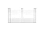 vidaXL 151283 U-shape Gabion Basket With 3 Posts Iron 260x20x150cm vidaXL 151283 U-shape Gabion Basket With 3 Posts Iron 260x20x150cm