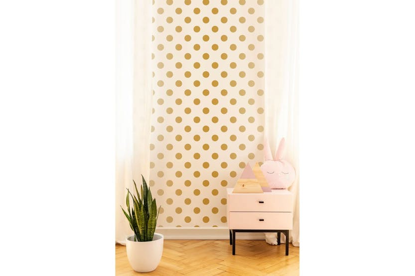 Noordwand 422659 Kids At Home Wallpaper Dotty Gold White And Gold 100105 Noordwand 422659 Kids At Home Wallpaper Dotty Gold White And Gold 100105