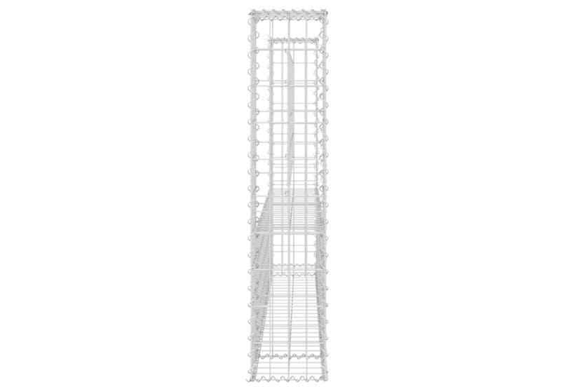 vidaXL 151275 U-shape Gabion Basket With 2 Posts Iron 140x20x100cm vidaXL 151275 U-shape Gabion Basket With 2 Posts Iron 140x20x100cm