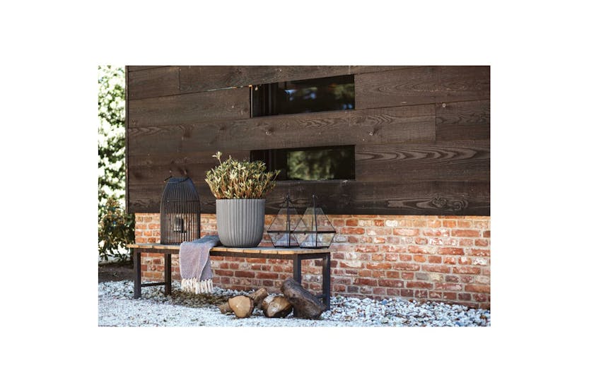 Capi 434884 Egg Planter "urban Tube" 35x34 Cm Dark Grey Capi 434884 Egg Planter "urban Tube" 35x34 Cm Dark Grey