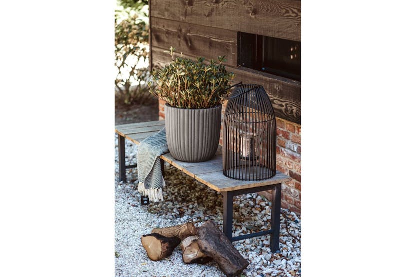 Capi 434884 Egg Planter "urban Tube" 35x34 Cm Dark Grey Capi 434884 Egg Planter "urban Tube" 35x34 Cm Dark Grey