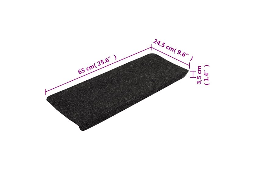 vidaXL 343477 Stair Mats Self-adhesive 15 Pcs 65x24.5x3.5cm Anthracite vidaXL 343477 Stair Mats Self-adhesive 15 Pcs 65x24.5x3.5cm Anthracite