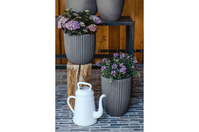 Capi 434884 Egg Planter "urban Tube" 35x34 Cm Dark Grey Capi 434884 Egg Planter "urban Tube" 35x34 Cm Dark Grey