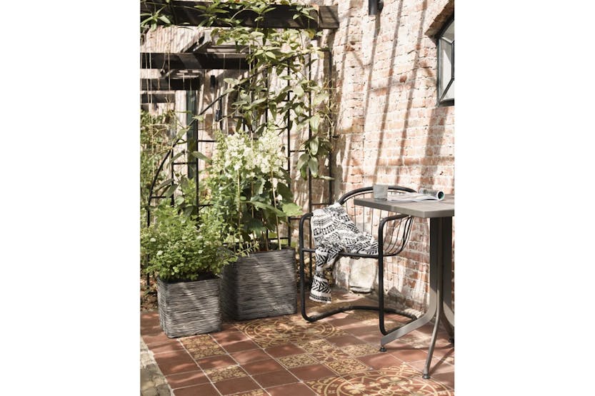 Capi 429057 Planter Nature Rib Square 50 X 50 Cm Anthracite Capi 429057 Planter Nature Rib Square 50 X 50 Cm Anthracite