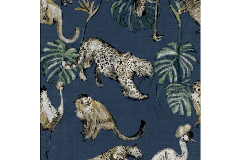 Noordwand 431339 Zero Wallpaper Exotic Animals Blue Noordwand 431339 Zero Wallpaper Exotic Animals Blue