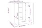 vidaXL 813196 Washing Machine Cabinet Brown Oak 71x71.5x91.5cm vidaXL 813196 Washing Machine Cabinet Brown Oak 71x71.5x91.5cm