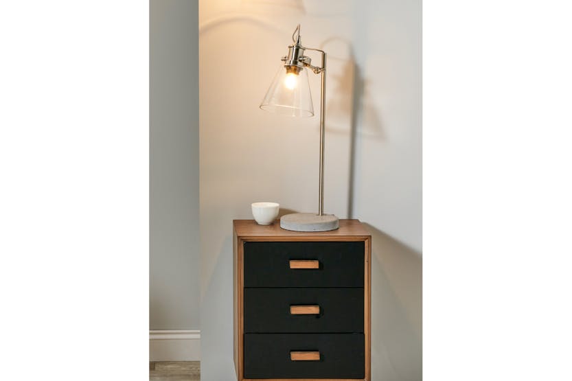 Table Lamp | Brushed Chrome Table Lamp | Brushed Chrome