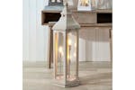 Lantern Floor Lamp | White Wash Lantern Floor Lamp | White Wash