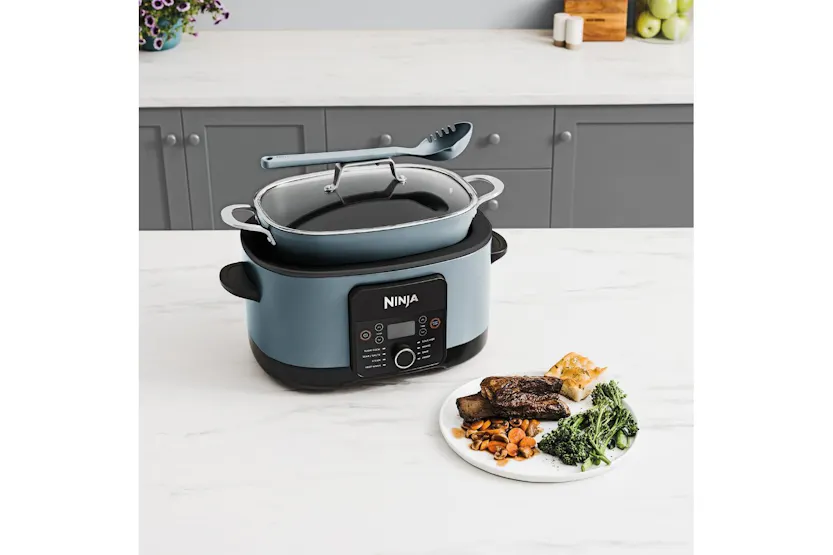 Ninja 8L Foodi Possible 8-in-1 Slow Cooker | MC1001UK | Sea Salt Grey Ninja 8L Foodi Possible 8-in-1 Slow Cooker | MC1001UK | Sea Salt Grey
