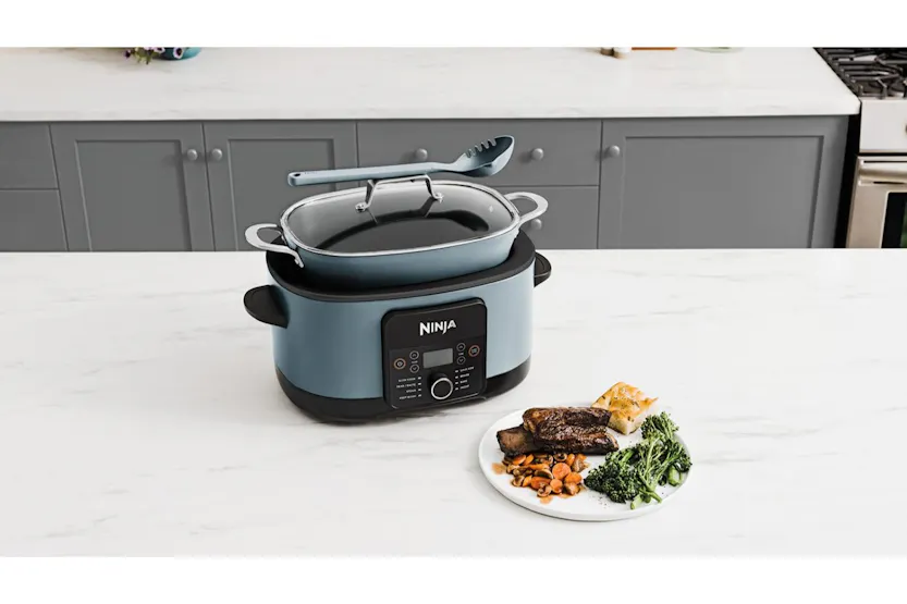 Ninja 8L Foodi Possible 8-in-1 Slow Cooker | MC1001UK | Sea Salt Grey Ninja 8L Foodi Possible 8-in-1 Slow Cooker | MC1001UK | Sea Salt Grey