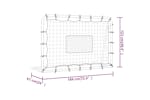 vidaXL Football Net Rebounder White&black 184x61x123cm Steel And Pe vidaXL Football Net Rebounder White&black 184x61x123cm Steel And Pe