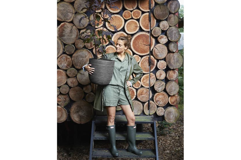 Capi 424242 Egg Planter Nature Rib 35x34 Cm Anthracite Kofz932 Capi 424242 Egg Planter Nature Rib 35x34 Cm Anthracite Kofz932