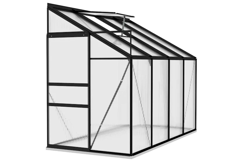 vidaXL 312051 Greenhouse Anthracite Aluminium 5.24 Mâ³ vidaXL 312051 Greenhouse Anthracite Aluminium 5.24 Mâ³