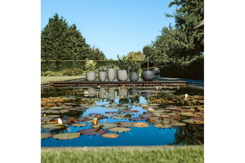 Capi 424242 Egg Planter Nature Rib 35x34 Cm Anthracite Kofz932 Capi 424242 Egg Planter Nature Rib 35x34 Cm Anthracite Kofz932