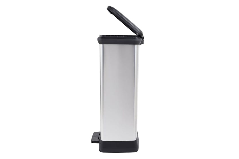 Curver 442064 Pedal Bin Deco 50 L Silver Curver 442064 Pedal Bin Deco 50 L Silver