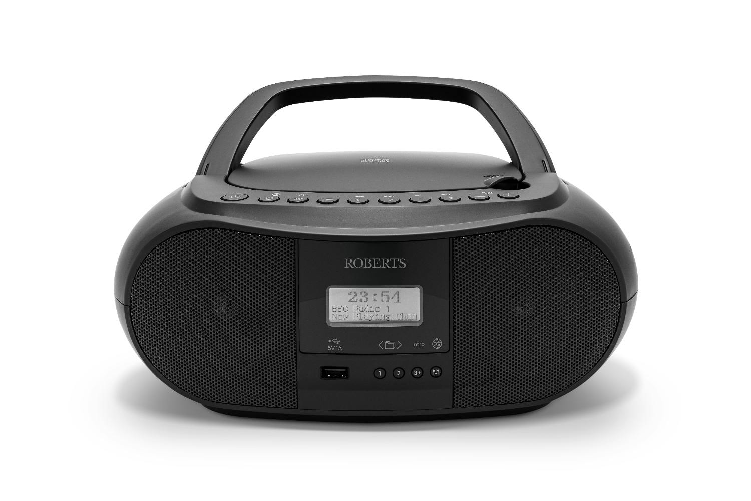 Roberts Boombox Radio with CD Player | Black